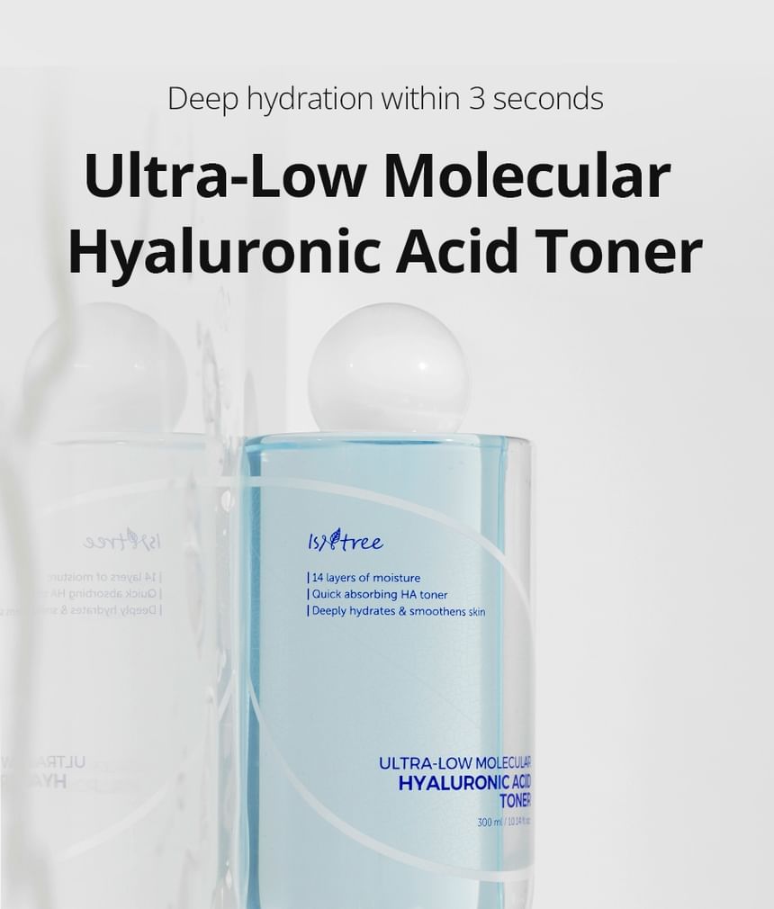 Isntree Ultra-Low Molecular Hyaluronic Acid Toner (300ml)