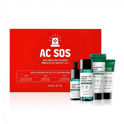 SOME BY MI - AHA, BHA, PHA 30 Days Miracle AC SOS Kit 4 pcs