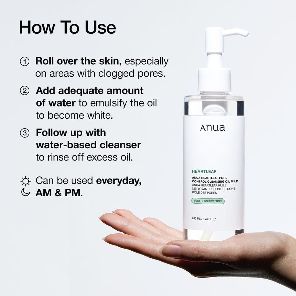 Anua Heartleaf Pore Control Cleansing Oil (Mild) (200ml)