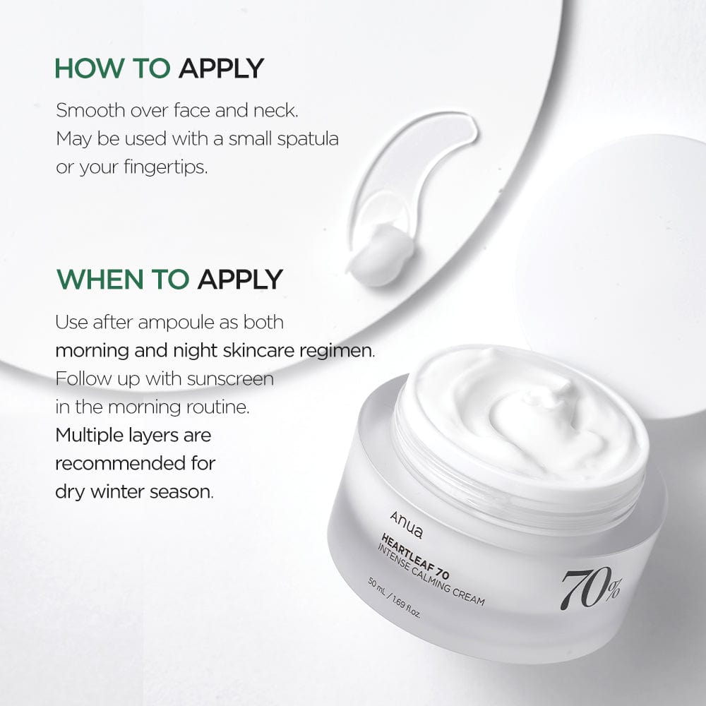 Anua Heartleaf 70% Intense Calming Cream (50ml)